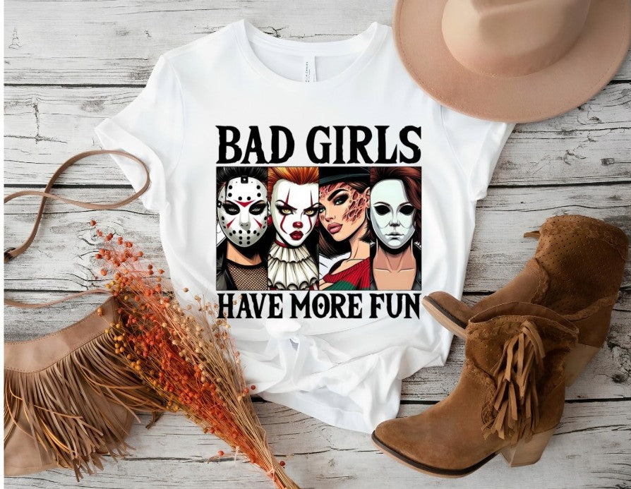 Bad Girls Halloween Tshirt